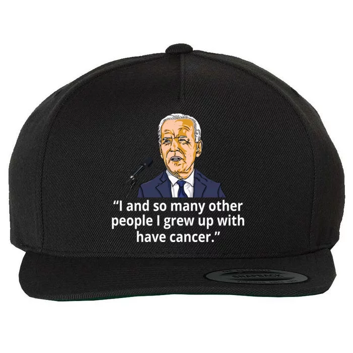 Joe Biden Has Cancer Announcement Wool Snapback Cap