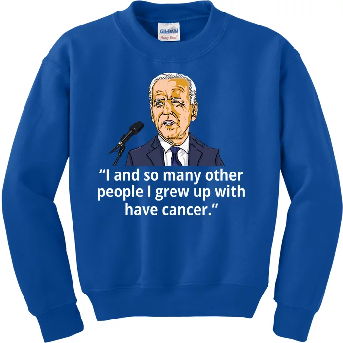 Joe Biden Has Cancer Announcement Kids Sweatshirt