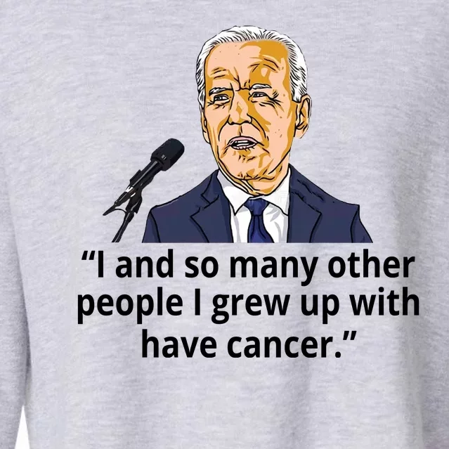 Joe Biden Has Cancer Announcement Cropped Pullover Crew