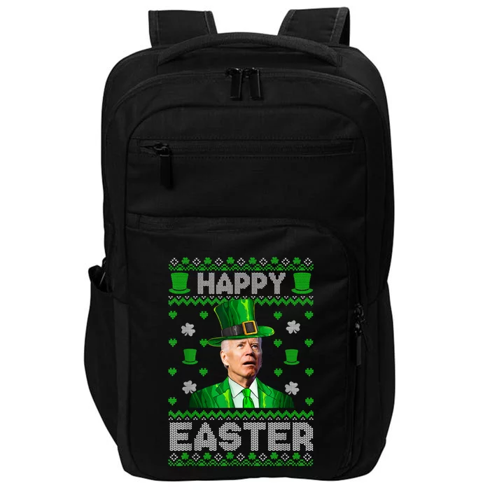 Joe Biden Happy Easter Confused Funny St Patrick's Day Impact Tech Backpack