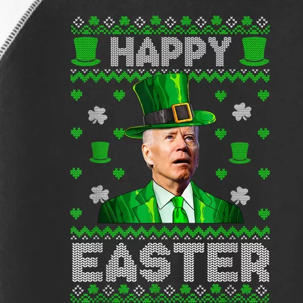 Joe Biden Happy Easter Confused Funny St Patrick's Day Toddler Fine Jersey T-Shirt