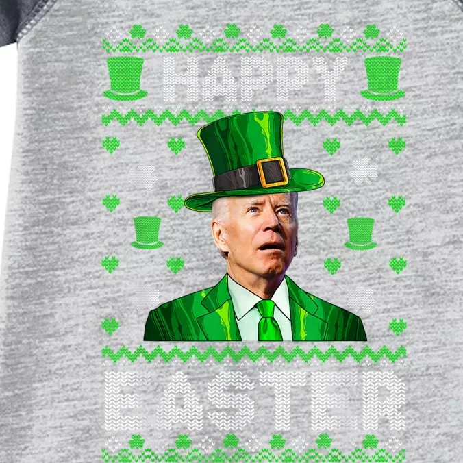 Joe Biden Happy Easter Confused Funny St Patrick's Day Infant Baby Jersey Bodysuit