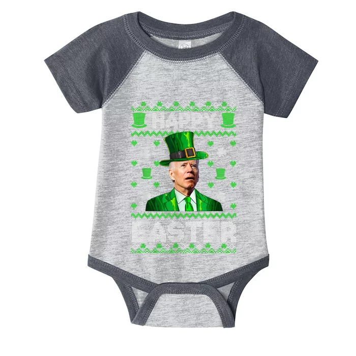 Joe Biden Happy Easter Confused Funny St Patrick's Day Infant Baby Jersey Bodysuit