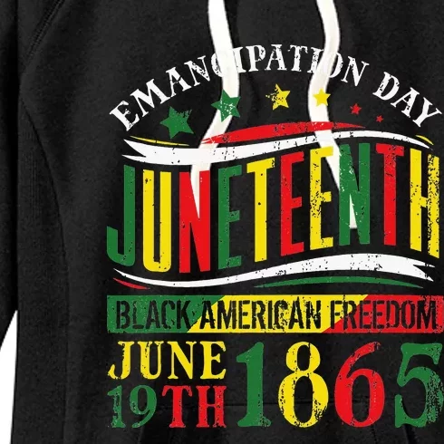 Juneteenth Black History Celebrating Black Freedom 1865 Women's Fleece Hoodie