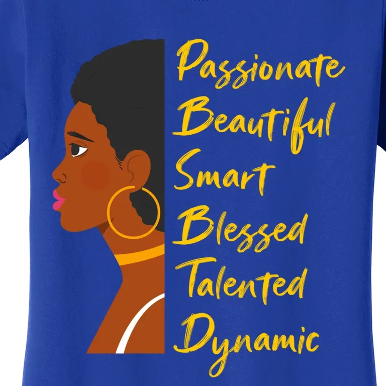 Junenth Black History Month Beautiful Black Magic Cool Gift Women's T-Shirt