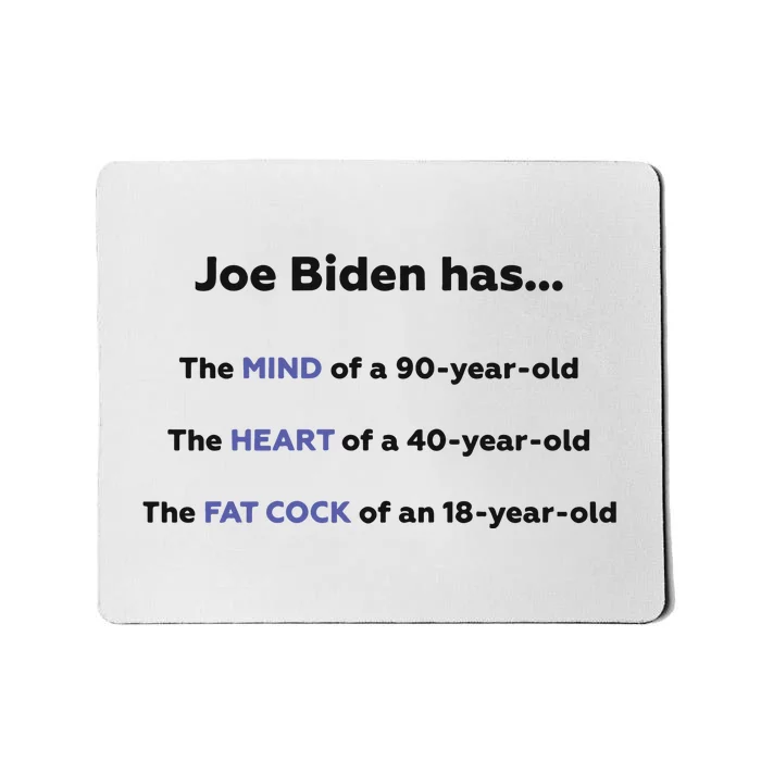 Joe Biden Has The Mind Of A 90 Year Old Mousepad