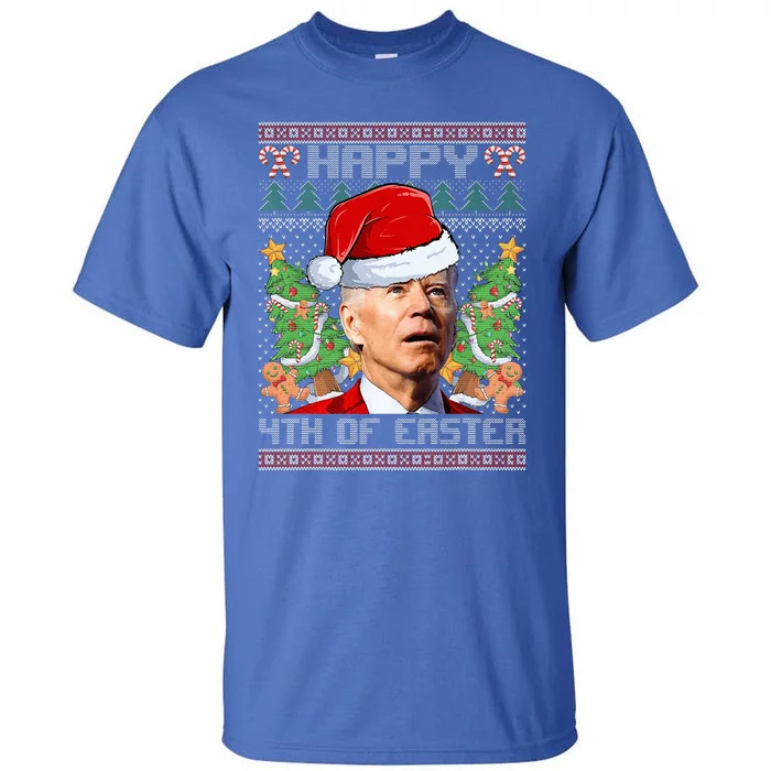 Joe Biden Happy 4th Easter Ugly Christmas Sweater Tall T-Shirt