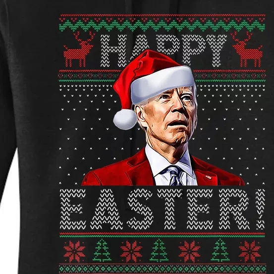 Joe Biden Happy Easter Ugly Christmas Sweater Women's Pullover Hoodie