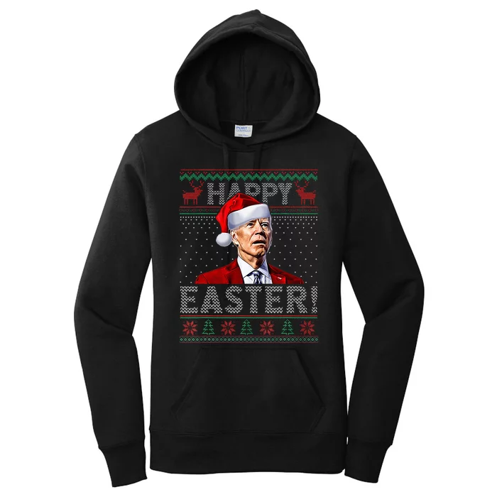 Joe Biden Happy Easter Ugly Christmas Sweater Women's Pullover Hoodie