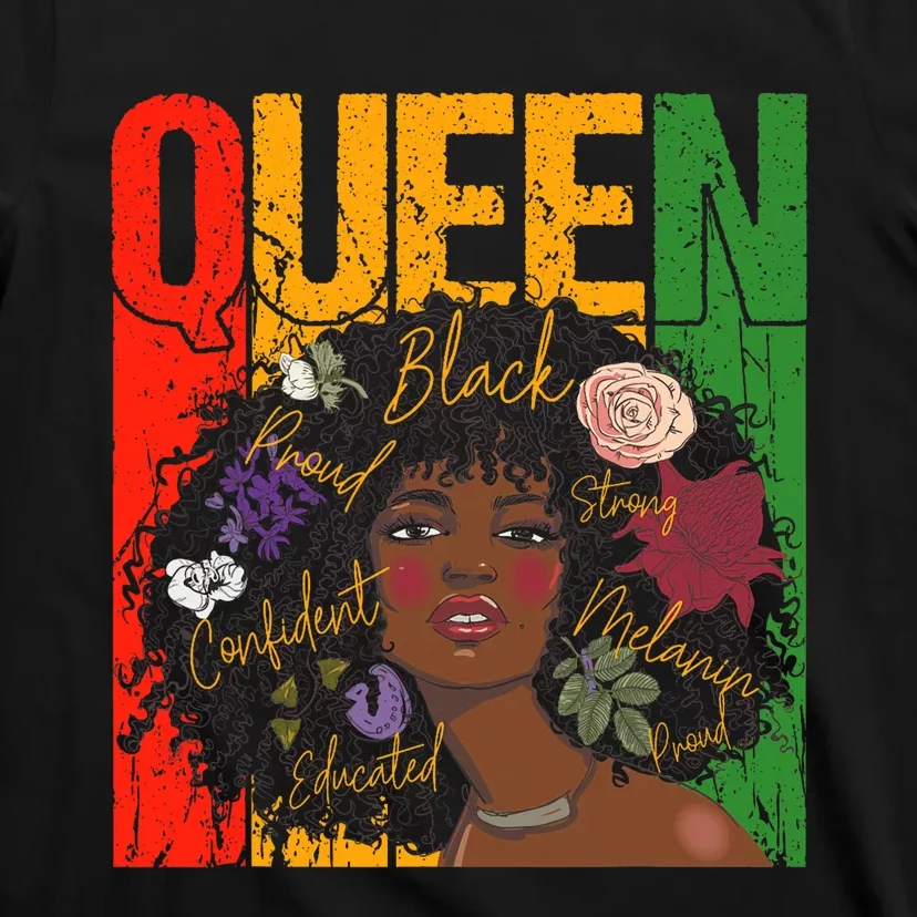 Juneteenth Black History Month Educated African Queen T-Shirt