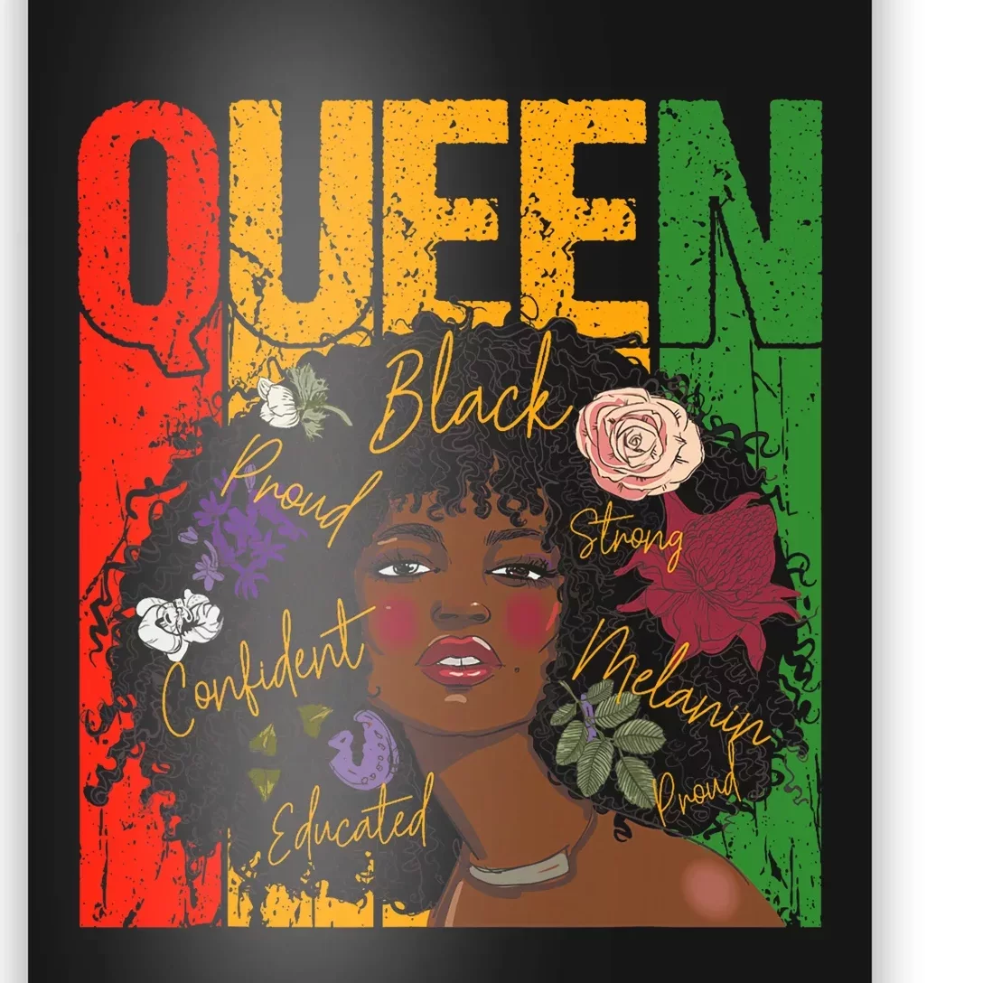 Juneteenth Black History Month Educated African Queen Poster