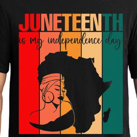 Juneteenth Black History Afro Pride Accentors Melanin Pajama Set