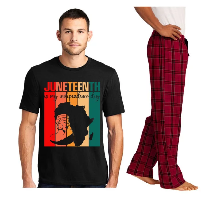 Juneteenth Black History Afro Pride Accentors Melanin Pajama Set