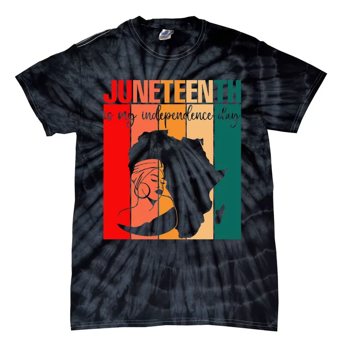 Juneteenth Black History Afro Pride Accentors Melanin Tie-Dye T-Shirt