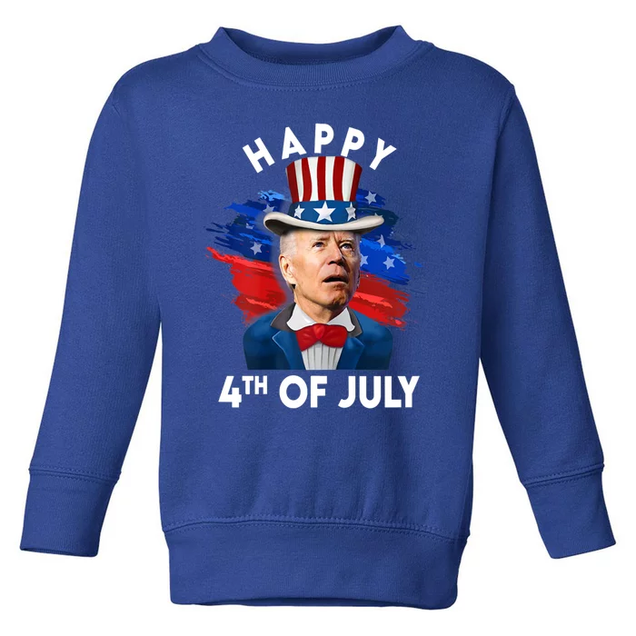 Joe Biden Happy Fourth Of July Gift Usa Flag Memorial Day Great Gift Toddler Sweatshirt