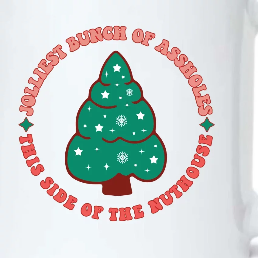 Jolliest Bunch Holiday Graphic Black Color Changing Mug