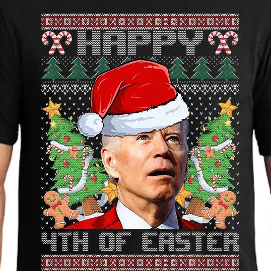 Joe Biden Happy 4th Easter Ugly Christmas Sweater Pajama Set