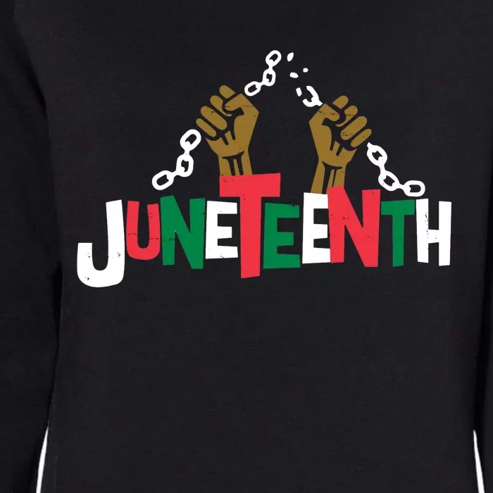 Juneteenth Black History Month Freedom Womens California Wash Sweatshirt