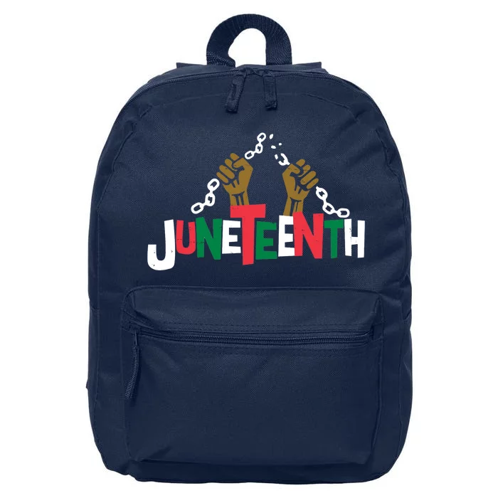 Juneteenth Black History Month Freedom 16 in Basic Backpack