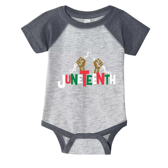 Juneteenth Black History Month Freedom Infant Baby Jersey Bodysuit