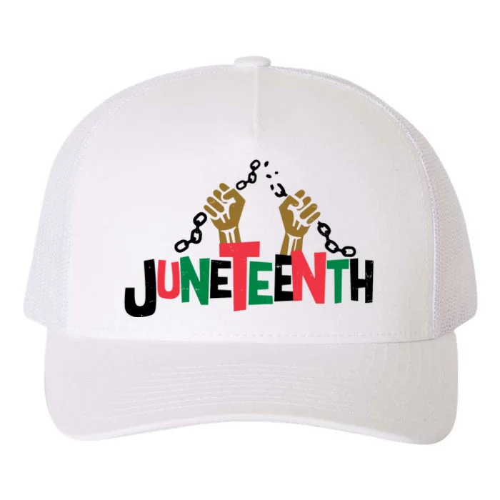 Juneteenth Black History Month Freedom Yupoong Adult 5-Panel Trucker Hat