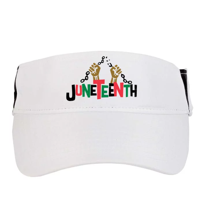 Juneteenth Black History Month Freedom Adult Drive Performance Visor