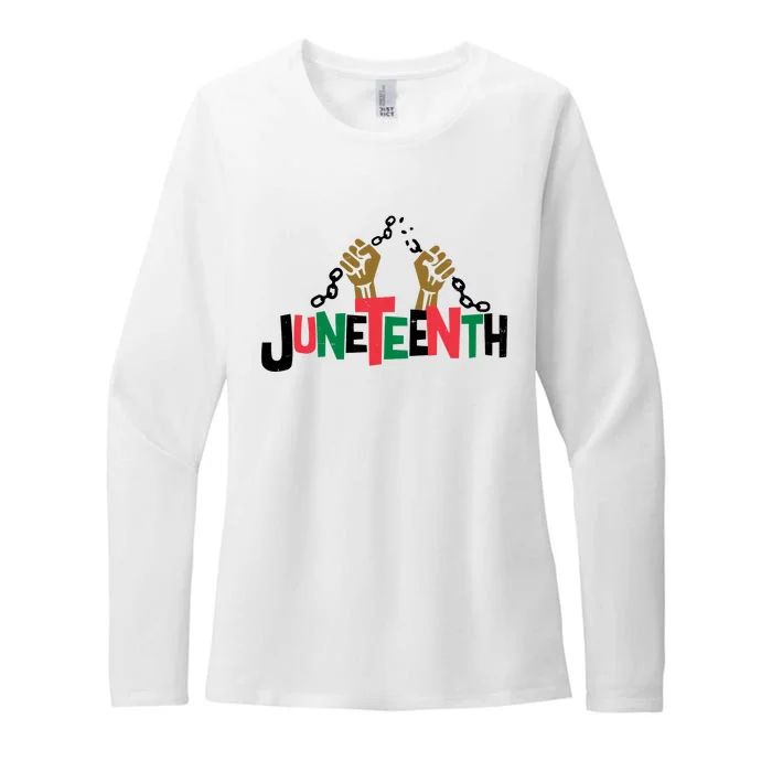 Juneteenth Black History Month Freedom Womens CVC Long Sleeve Shirt