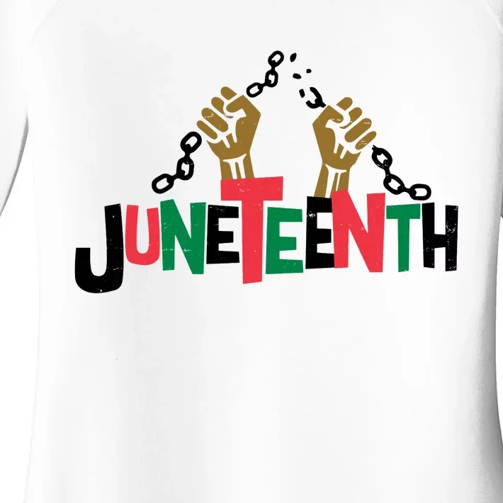 Juneteenth Black History Month Freedom Women's Perfect Tri Tunic Long Sleeve Shirt