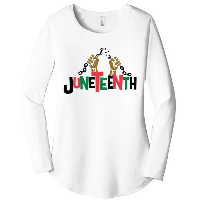 Juneteenth Black History Month Freedom Women's Perfect Tri Tunic Long Sleeve Shirt