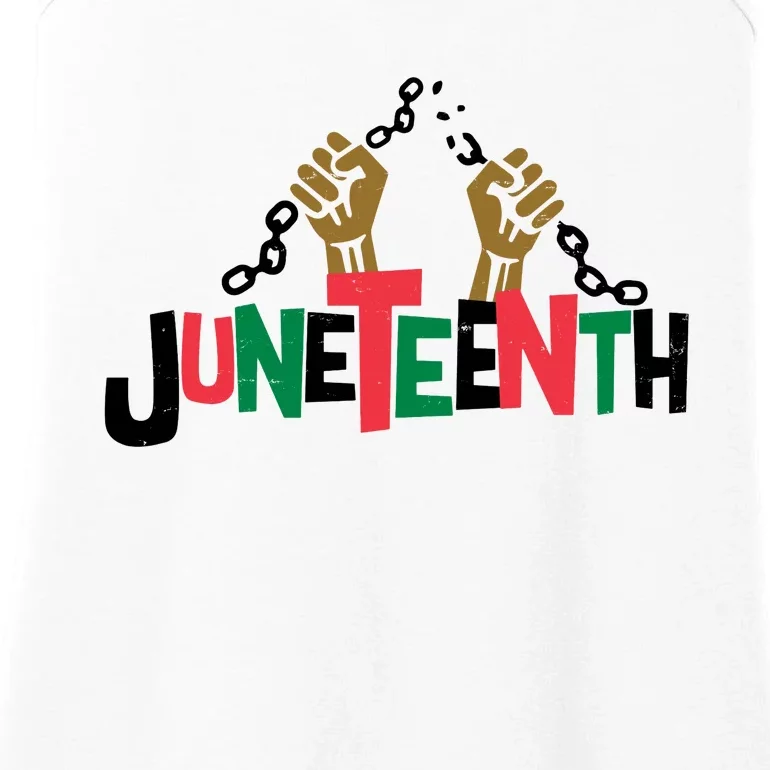 Juneteenth Black History Month Freedom Ladies Essential Tank