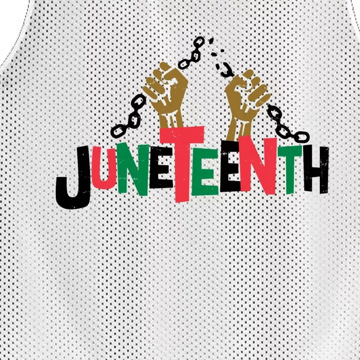 Juneteenth Black History Month Freedom Mesh Reversible Basketball Jersey Tank