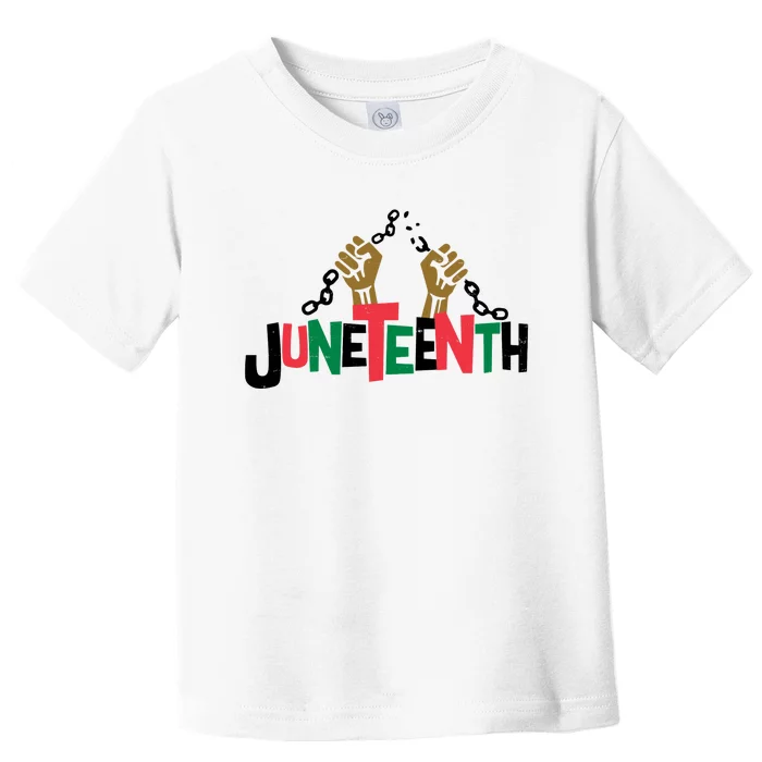 Juneteenth Black History Month Freedom Toddler T-Shirt