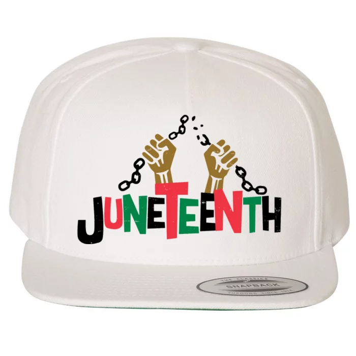 Juneteenth Black History Month Freedom Wool Snapback Cap