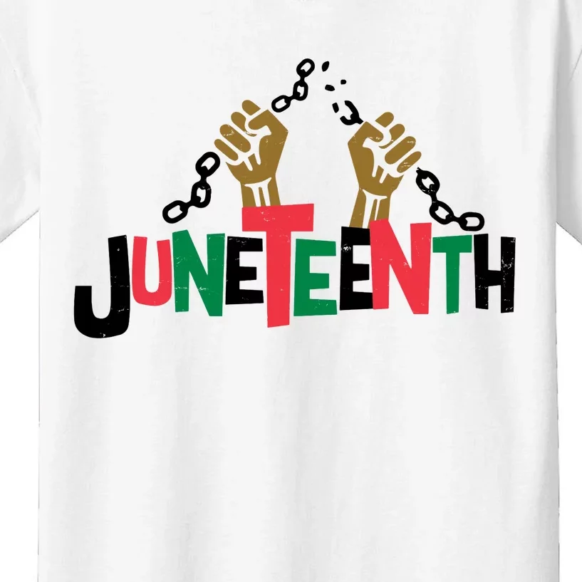 Juneteenth Black History Month Freedom Kids T-Shirt