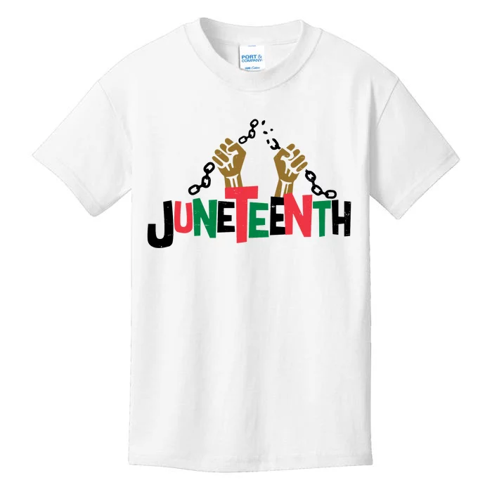 Juneteenth Black History Month Freedom Kids T-Shirt