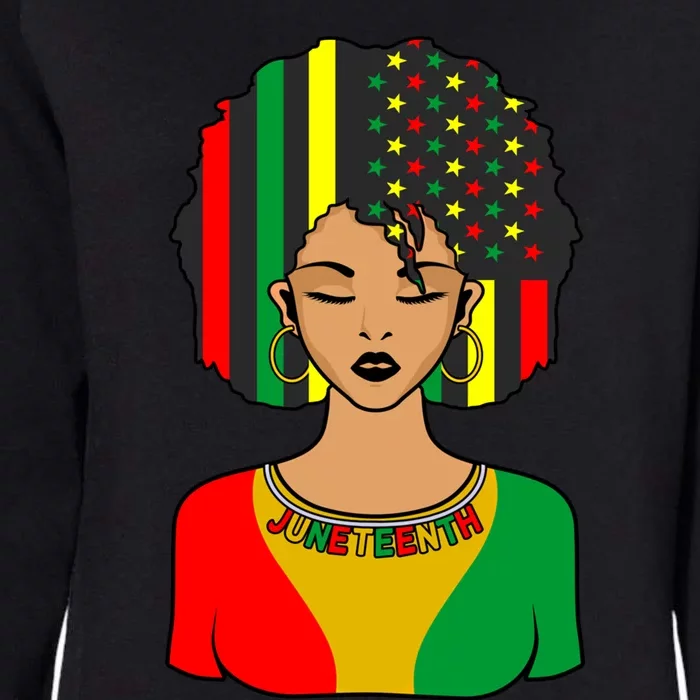 Juneteenth Black History Month Celebration Graphic Cool Gift Womens California Wash Sweatshirt