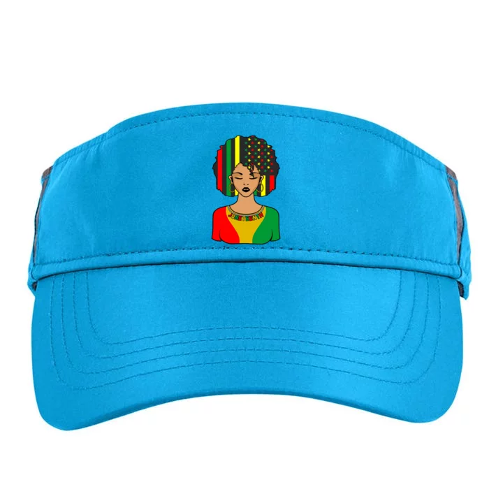 Juneteenth Black History Month Celebration Graphic Cool Gift Adult Drive Performance Visor