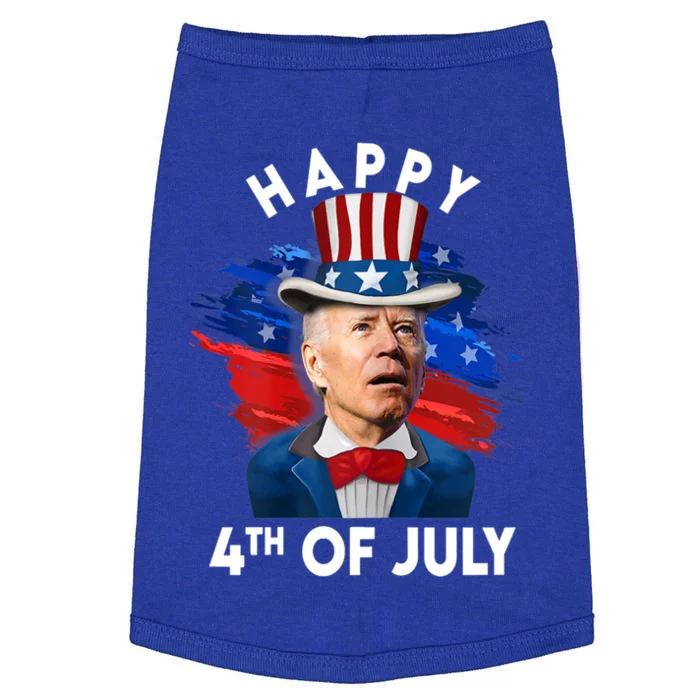 Joe Biden Happy Fourth Of July Funny Gift Usa Flag Memorial Day Cool Gift Doggie Tank