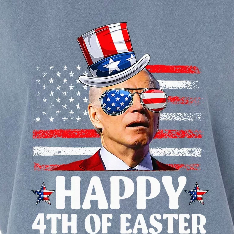 Joe Biden Happy 4th Of Easter Confused 4th Of July Garment-Dyed Women's Muscle Tee