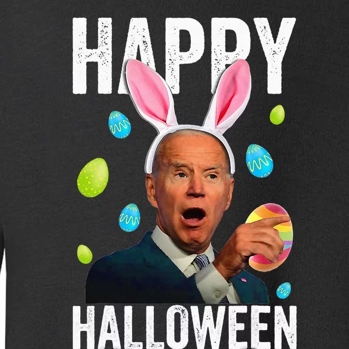 Joe Biden Happy Halloween Bunny Easter Egg Toddler Sweatshirt