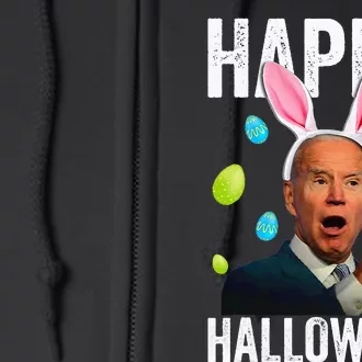 Joe Biden Happy Halloween Bunny Easter Egg Full Zip Hoodie