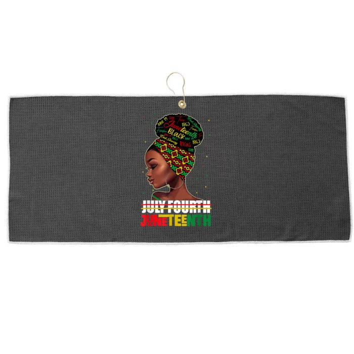 Juneteenth Black History American African Freedom Day Large Microfiber Waffle Golf Towel