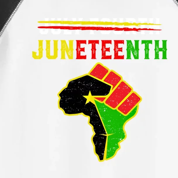 Juneteenth Black History American African Freedom Day Fist Funny Gift Toddler Fine Jersey T-Shirt