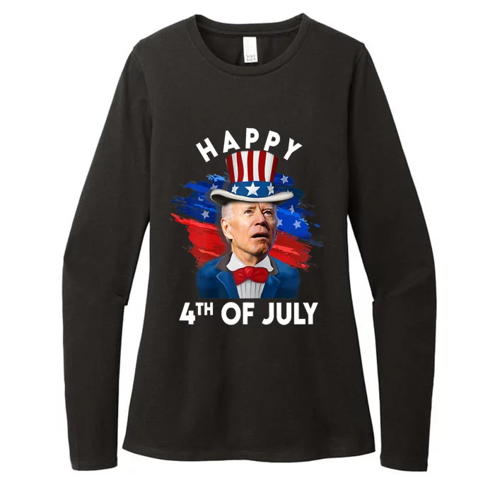 Joe Biden Happy Fourth Of July Gift Usa Flag Memorial Day Gift Womens CVC Long Sleeve Shirt