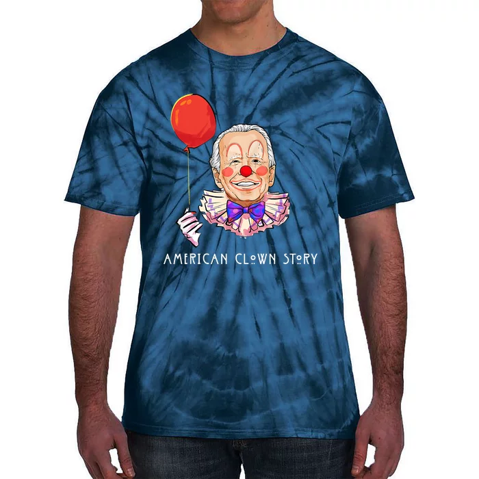 Joe Biden Horror American Clown Story Halloween Costume Tie-Dye T-Shirt