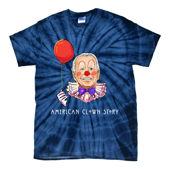 Joe Biden Horror American Clown Story Halloween Costume Tie-Dye T-Shirt