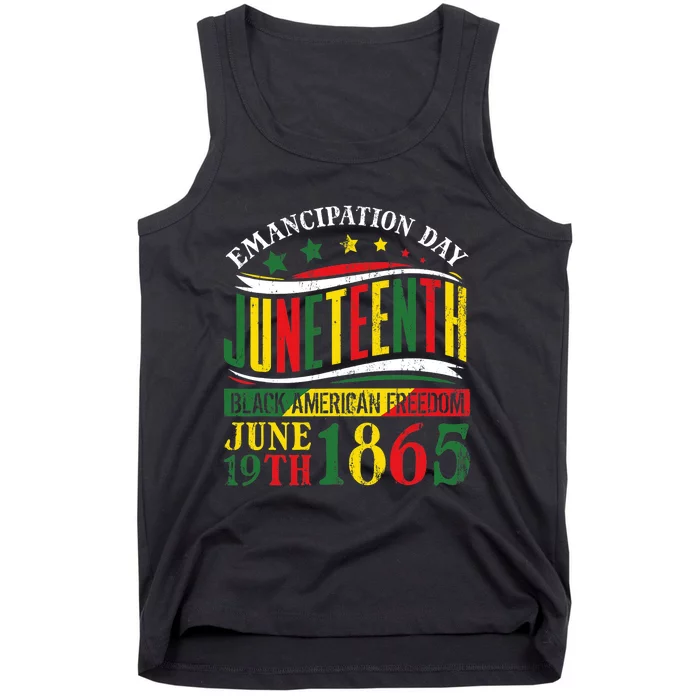 Juneteenth Black History Celebrating Black Freedom 1865 Tank Top