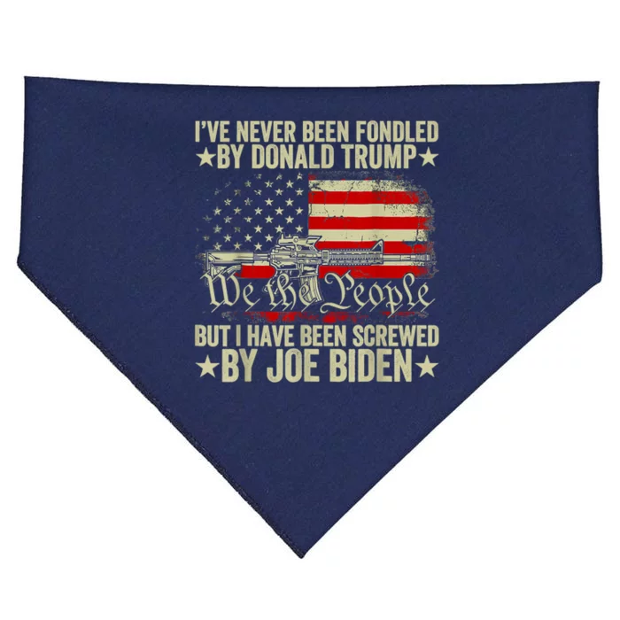 Joe Biden Has Screwed Me USA-Made Doggie Bandana