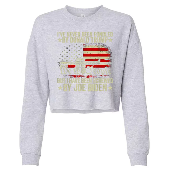 Joe Biden Has Screwed Me Cropped Pullover Crew