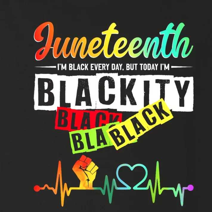 Juneteenth Blackity Heartbeat Black History African America Toddler Long Sleeve Shirt